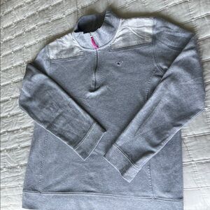 Vineyard Vines Heather Gray Pullover 1/4 zip women size large